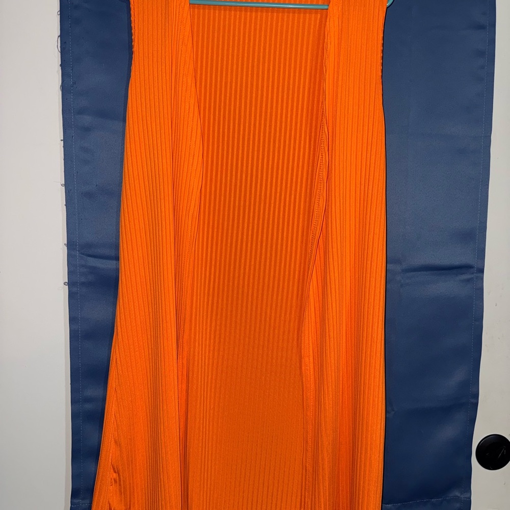 Orange Sleeveless Vest with Tank - Picture 5 of 8